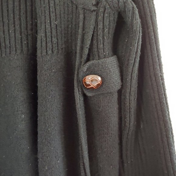 apostrophe black long shrug cardigan - Picture 4 of 9